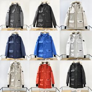 Jaquetas masculinas Down Parkas Winter Bodywarmer Luxo Feminino Jaquetas Puffy Jaquetas Casais Casacos Quentes Engrossados Custom Canadian Parkas Tamanho XS A XXXL