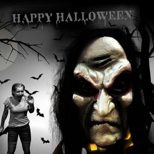 Halloween-Zombie-Maske, Requisiten, Grudge-Geist-Maske, realistische Maskerade-Kopfbedeckung, langes Haar, Geist, gruselig, Horror, Party, Vollgesichtsdekoration