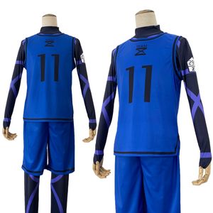 Costume a tema HOLOUN Blue Lock Anime Costume Cosplay Parrucca Isagi Yoichi Chigiri Bachira Rensuke Kunigami Uniforme da allenamento per il calcio Rose Net Gift 230724