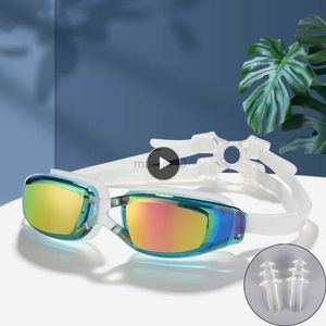 Оскрыги без разливов, не проливные бокал, профессиональные для взрослых мужские и женские плавательные очки против Fog более четкое зрение HKD230725