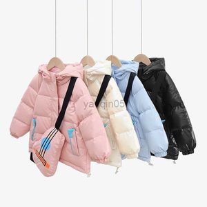 Down Coat Korean Autumn Winter Children Boy Down Jacket Tryckt gitarrvattentät blank huva lilla pojke ytterkläder kappa barn flicka parka hkd230725