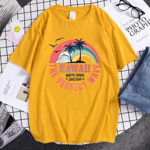 Camisetas masculinas Hawaii The Perfect Printing Shirt Cotton Vintage Men Men's Shirts Unique High Quality Clothing Cool Soft Tee Men's