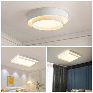 Plafoniere Nordic Camera da letto Fari Modern Simple Household Round Square Minimalista Led Living Room