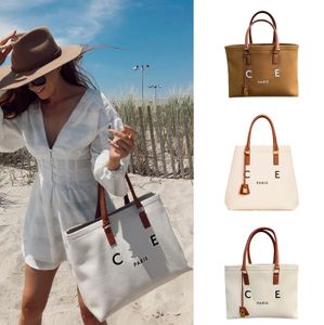 Women's Woven Raffias Summer Beach Tote Nylon Men's Canvas Crossbody Designer Clutch Travel Shopping Shoulder Bag