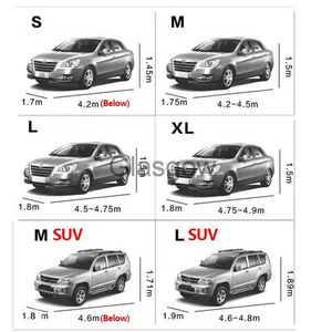 Araba Güneşlik Araç Kapakları Su Geçirmez Otomatik Tam Kapak Protector Universal SUV Sedan için Uygun 6 Boyut Kar yağışı Yağmur Kar Geçirmez Araba Aksesuarları X0725