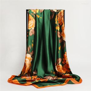 Sciarpe Donna Moda Elegante Sciarpa di seta stampata Scialle di protezione solare da viaggio Foulard classico Foulard da spiaggia Collo Musulmano