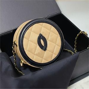 Tasarımcı Çanta Yuvarlak Çanta Omuz Mini Çantası Gerçek Deri 5a Kaliteli Crossbody Bag Zincir Çantası Akşam Cüzdan Çanta Çantaları