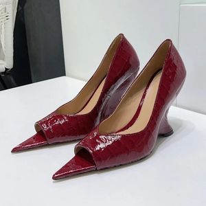 Spitzen Peep Toe Goblet Heels Gladiator Sandalen Frauen Sommer Sexy Runway Schuhe Frau Echtes Leder Luxus Kleid Schuhe