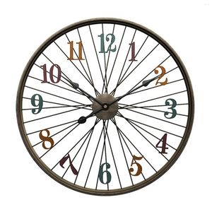 Wall Clocks 60cm Large Clock Roman Numeral Style Silent Iron For Bedroom Office