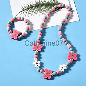 Pendant Necklaces 25 styles Cute Animal Flower Cartoon Flower Children's sweater necklace bracelet for children gift cp2585 J230725