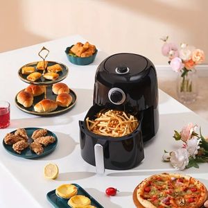 Air Fryer 3.6QT ugn med tid/temp-kontroll, luft fryer foder intelligent automatisk elektrisk fryer ny multifunktionell stor kapacitet oljefri rökfria lågfett 110V