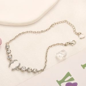 High Quality Stainless Steel Chain Bracelets Designer Silver Plated Link Chains Designer Brand Letter C H L Lovers Wedding Jewelry Wholesale