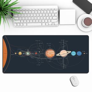 80x30 cm Universo Via Lattea Pianeta Astronauta Terra Razzo Sci-Fi mouse pad Per PC Gioco Per Computer Mouse Pad Grande tappetino per mouse pad scrivania