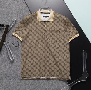 2023 Camisas Polo de Luxo Masculinas de Algodão Orgânico Polo Masculina Feminina Design de Moda Manga Curta Casual Tops Verão