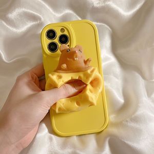 Fun Stress Relief Press Glaring Beef For iPhone 14promax for Apple 13 Phone Case 11/12 Soft XR Female 7/8 For other brands, please contact customer service