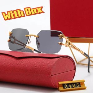 Schwarze quadratische Sonnenbrille, Designer-Männer, übergroße Sonnenbrille, Damenmode, Marke, goldene Leopardenbrille, Outdoor-Strand-Fahrbrille, mit Box, Carti-Brille, Mann