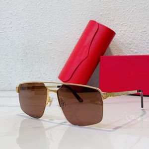 Occhiali da sole firmati con montatura grande Uomo Donna Occhiali da sole quadrati in metallo Moda Gafas Oculos De Sol