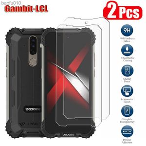 2pcs 9H HD Защитное измеченное стекло для Doogee S58 Pro 5.71 