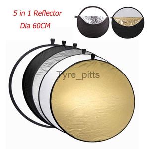 Difusores de Flash KINGSTAR 5 em 1 60cm Redonda Dobrável Câmera Iluminando Photo Disc Refletor Kit Difusor Estojo de Transporte Equipamento de Fotografia x0724 x0724