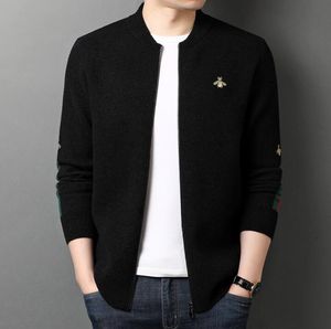 Männer Pullover Mode Strickjacke Pullover Schwarz Koreanische Casual Mäntel Jacke Buchstaben Designer Pullover
