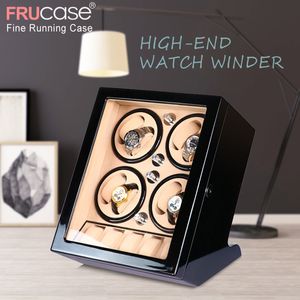 Watch Boxes Cases FRUCASE Black high finished Automatic Watch Winder watch jewelery cabinet display box collector storage Silence in bed room 230725