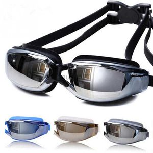 Goggles Professional Plagicles Men Men Women Anti-Fog UV защита плавательных очков Водонепроницаемые бокалы SILE SWILE Взрослые очки HKD230725