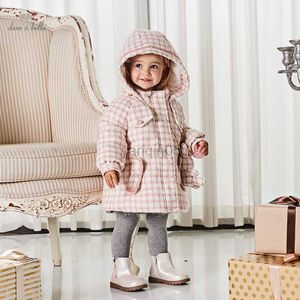 Сделайте вашего малыша уютным и стильным с помощью зимней куртки на утином пуху для девочек Dave Bella — модная детская верхняя одежда для холодной погоды — HKD230725