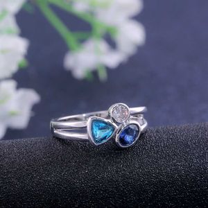 Band Ringe Lucky Triple Verschiedene Farbe Stein Frauen Ringe Großhandel Weiblichen Schmuck Mit Mikro Gepflastert Geburtstag Geschenk Für Freundin R230725