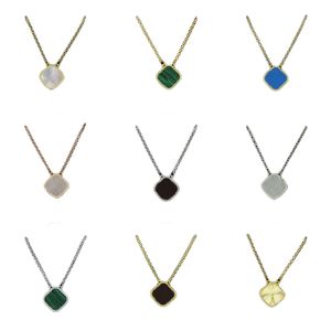 women necklace clover necklace designer necklace Fashion Classic necklace jewelry 4 Four Leaf Clover Charm 16 colour with flower Designer Jewelry L2