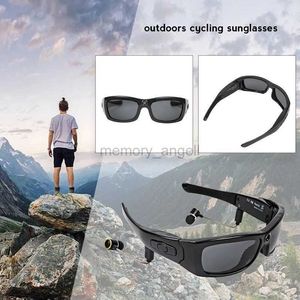 Smart Glasses Rifeiko High-Definition Outdoor Sports Video Recording Smart Polarised Solglasögon Ring Lyssna på Music Bluetooth Glasses DVR HKD230725