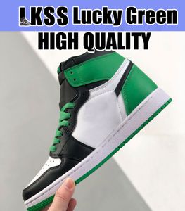 Lkss Lucky Green Jumpman 1 1S обувь Og Mens Basketball Sneakers Sports Contiekers