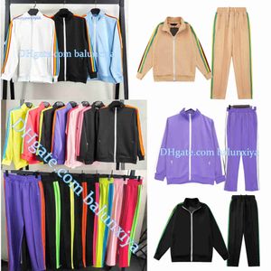 Erkeklerin Trailsuitsactivewear Erkeklerin Üstleri ve Pantolonları Düz ​​Rahat Takaslar Yeşil Mavi Haki Katı Çok Roman Çizgili Döşeme Trend High Street Wild Joggers Suits