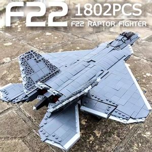 Action Toy Figures World War II Military Aircraft A10 Fighter Model Building Block J-20 Soldat Weapon Air Missile F18 Aircraft Block Kit Children's MOC Toy 230720