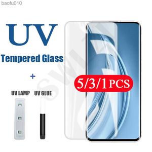 5/3/1Pcs UV vidro temperado para Xiaomi mi CC9 pro note 10 lite 10s 11 pro Ultra protetor de vidro UV filme protetor de tela do telefone L230619