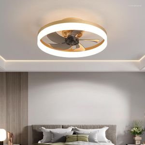 Ceiling Light Fans AC DC Fan Bedroom Lamp Lighting For Living Room Decorative Lamps Ventilated Silent With Remote Control