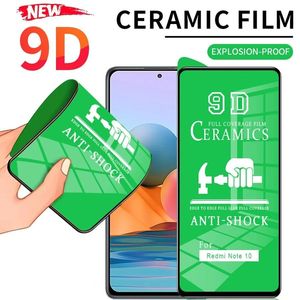 Filme de cerâmica macia 9D para Xiaomi Mi Poco X3 X4 Pro M3 M4 10T protetor de tela para Redmi Note 10 11 Pro 11S 10S 9S sem vidro