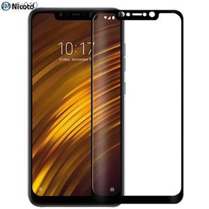 1-3PCS Заполненное стекло для Xiaomi Pocophone F1 Протектор экрана Xiomi Poco Pocofone F1 MI Phone F 1 Pocof1 защитная стеклянная пленка L230619