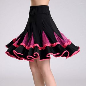 Roupas de ginástica saia de dança moderna flamenco salão de baile valsa prática grande fantasia de dança para mulheres