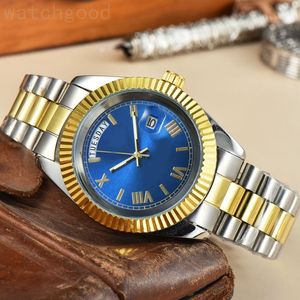 MONTRE HOMME 2813 운동 도금 금 시계 41mm 일 날짜 reloj lujo 간단한 자동 패션 시계 여성 스테인레스 스틸 스트랩 DH09 C23