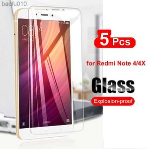 5Pcs Tempered Glass For Xiaomi Redmi Note 4 4X 4A Screen Protector For Xiaomi Redmi Note 4X Glass Transparent Film 9H L230619