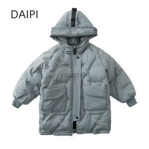 Piumino per bambina Bambina antivento Inverno caldo Cotone Cappotto lungo per bambina 2023 Nuova giacca per ragazzo Outdoor Snow Parka per bambini HKD230725