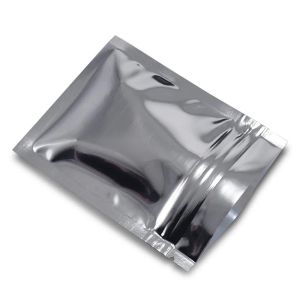 Hochwertige 7,5 x 10 cm große Mylar-Tasche mit Reißverschluss oben, wiederverschließbare Aluminiumfolie mit Reißverschluss, Lebensmittelprobenbeutel