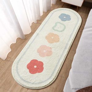 Carpets Fluffy Soft Carpet Cute Children's Bedside Rug absorbent Bedroom Mat Kids room Baby Playmats Long Living Room Kitchen Mats R230725