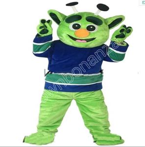 High Quality Green Elves Monsters Mascot Costume Cartoon Set Birthday Party Role-Playing Adult Size Carnival Christmas Gift