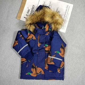 Вниз пальто Bobozone Winter Wadded Jacket for Kids Boys девочки HKD230725