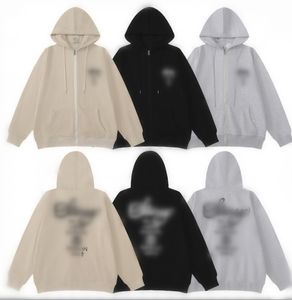 Sonbahar ve Kış Erkek Tasarımcısı Hoodie Kadın Tam Zip Hoodie Unisex Street Wear Hooded Sweatshirt Çift Giyim Boyutları M-XXL