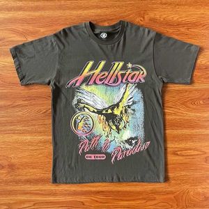 Abbigliamento di moda firmato T-shirt hip-hop Magliette Hellstar Studios Metal Angel Tee 08tour Ins T-shirt a maniche corte alla moda