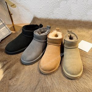 Australien kvinnor boot designer tasman snö vinter fårskinn stövlar mode damer tazzplattform päls tofflor klassiska ultra mini mocka ull ankel tossor US 4-13