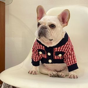 Fashionabla stil söt katt hund tröja mode mjuk varm schnauzer fransk bulldogg corgi teddy katter höst vinter tröja