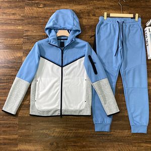 Tech Fleece Hoodies Designer Mens Tracksuits Zipper Hooded Jackets and Sport Pants Set Jogger Leisure Trousers Tracksuit 959